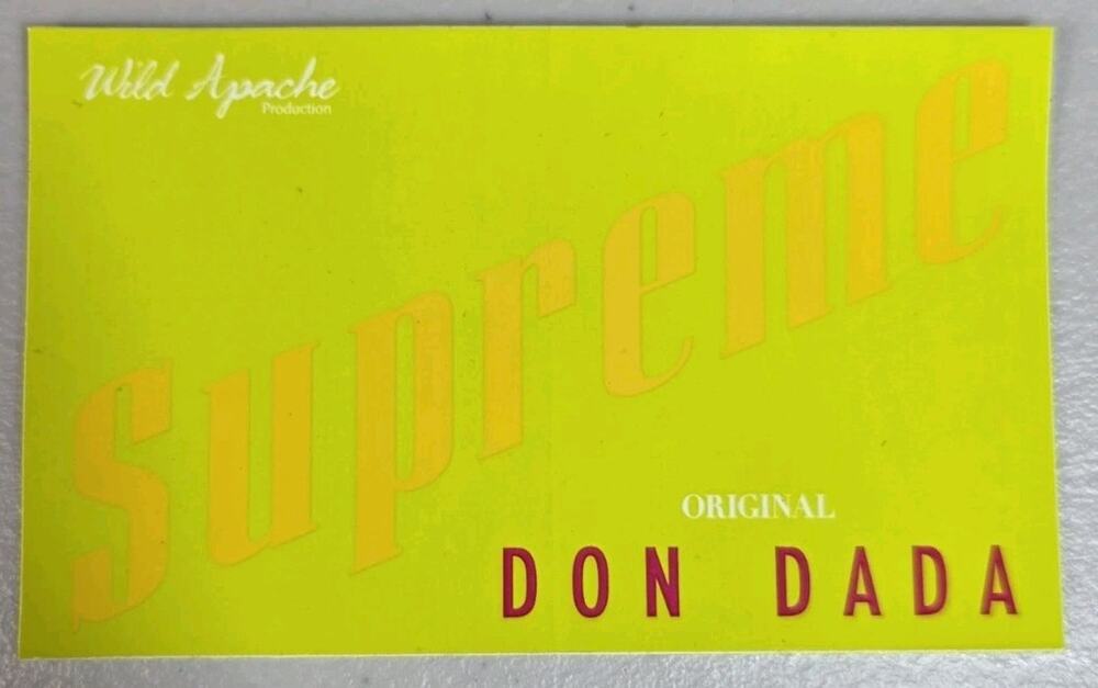 Supreme Wild Apache Original Don Dada Sticker Authentic
